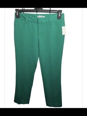Gap Slim Cropped Pants Deluxe Green Size 00P NWT Career Ankle Pants